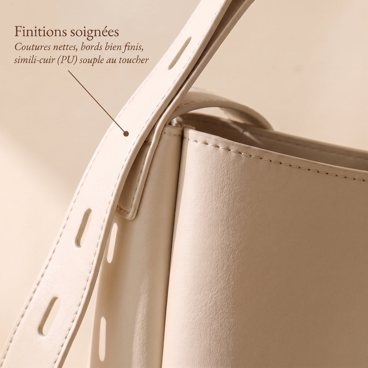 Sac satchel femme Bella avec pochette assortie