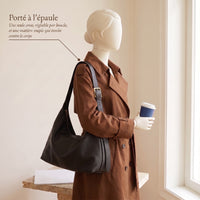 Sac porté épaule femme Manon, forme arrondie
