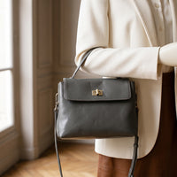 Sac bandoulière femme Émily, format satchel