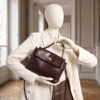 Sac bandoulière femme Émily, format satchel