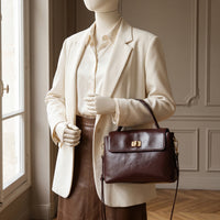 Sac bandoulière femme Émily, format satchel