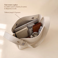 Sac satchel femme Bella avec pochette assortie