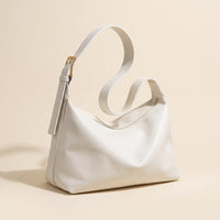 Sac porté épaule femme Manon, forme arrondie, coloris blanc