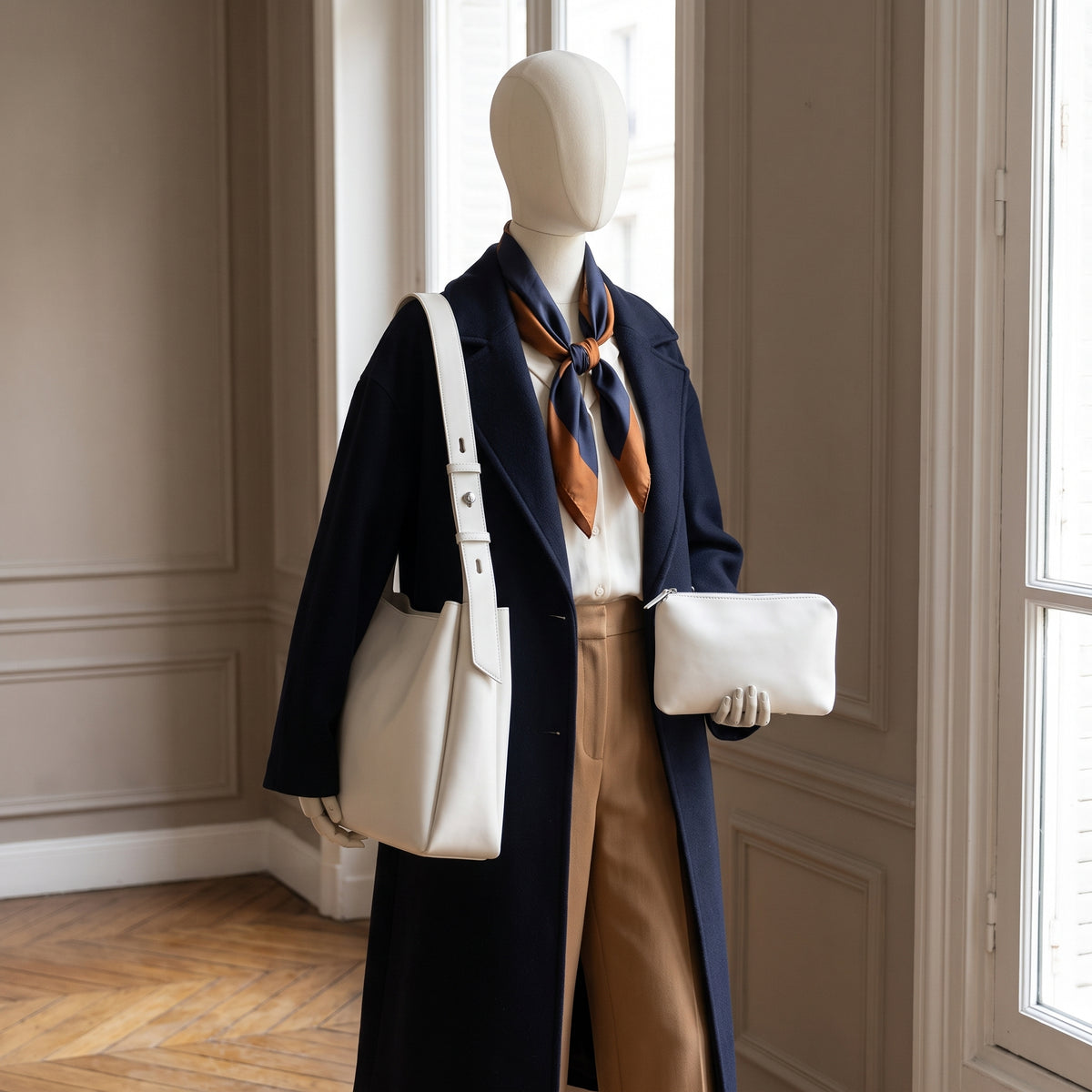 Sac satchel femme Bella avec pochette assortie